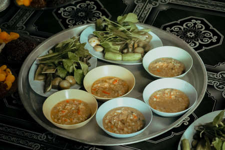 Traditional Thai Chili paste ,(Nam Prick Pla Too)の写真素材