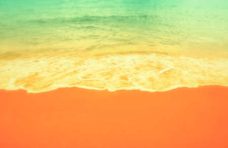 soft focus blue sea and sand beach  summer  nature wallpaper  backgroundの写真素材