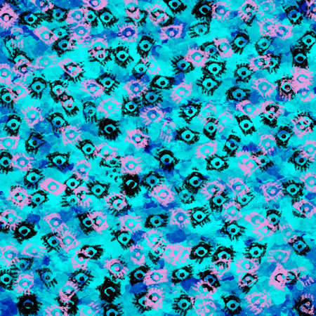Blue watercolor digital art paint  abstract  design  wallpaper background の写真素材