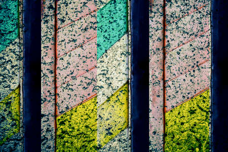 colorful grunge texture rustic  green,pink,yellow and black  abstract  banner ,display,poster...