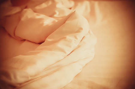 Wrinkled  bed sheet  texture abstract  background   for designの写真素材