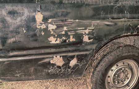 old car broken color  の写真素材