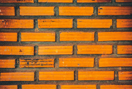 brown wall brick texture backgroundの写真素材