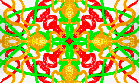 Abstract Colorful Kaleidoscope Background. Abstract Colorful Kaleidoscope Background.