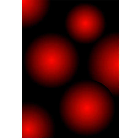 Red circles on a black backgroundのイラスト素材