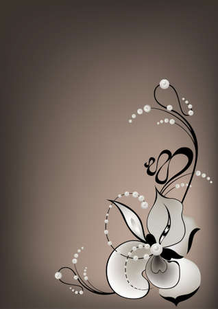 Abstract floral backgroundの写真素材