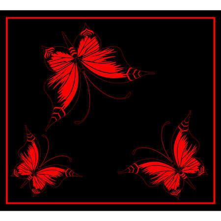 Beautiful butterflyのイラスト素材