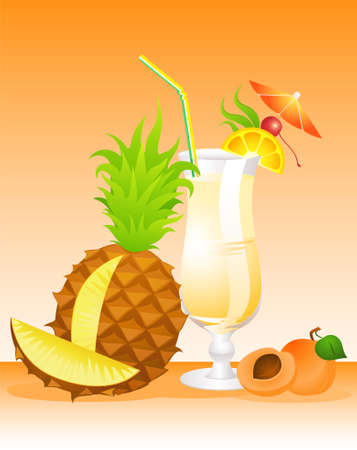  Fruits cocktail with fruitsの写真素材