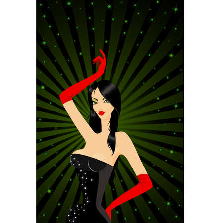 The beautiful womanのイラスト素材