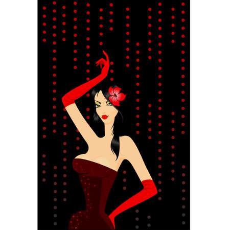 The beautiful womanのイラスト素材