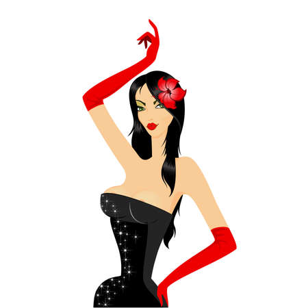 The beautiful womanのイラスト素材