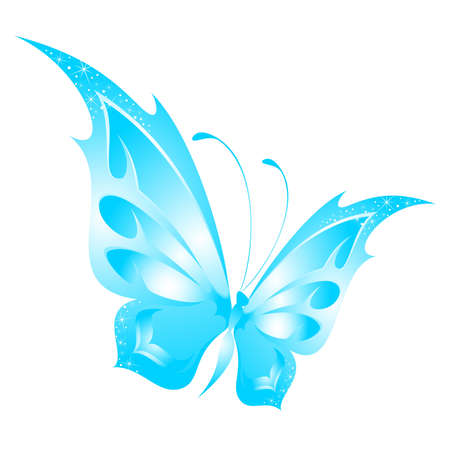 beautiful tropical butterflyのイラスト素材