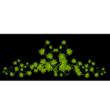 Beautiful decorative framework from leaves for designのイラスト素材