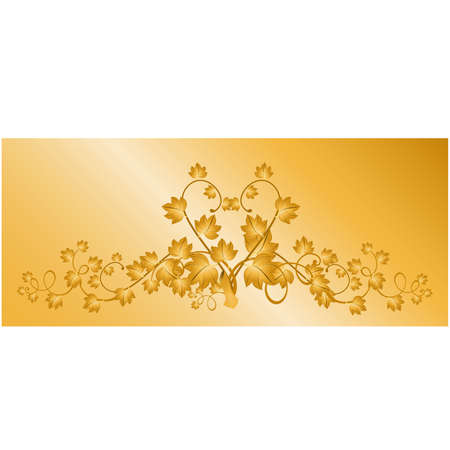 Beautiful decorative framework from leaves for designのイラスト素材