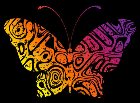 Abstract Tropical Butterfly.の写真素材