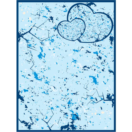 Grunge background with heart.のイラスト素材