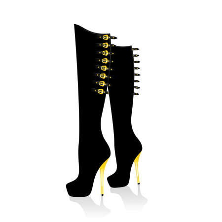 Beautiful female sexy shoes against for designのイラスト素材