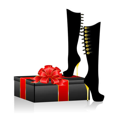 Beautiful female sexy shoes against for designのイラスト素材