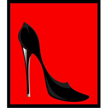 womanish sexy shoesのイラスト素材