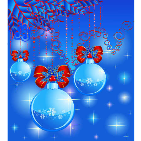 Christmas ball on a backgroundのイラスト素材