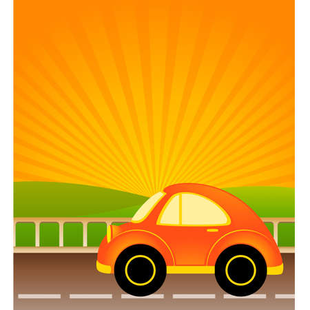 cartoon car のイラスト素材