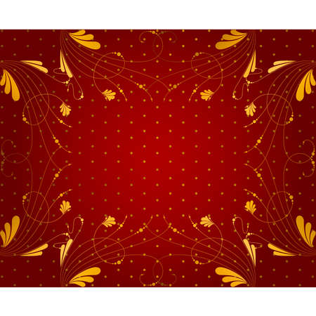 Floral wallpaper background patternのイラスト素材