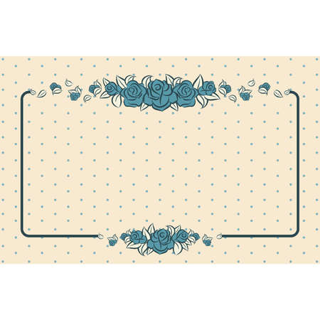 Background with beautiful roses. Vectorのイラスト素材