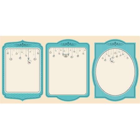 Vintage background with sweet cakes. Vectorのイラスト素材