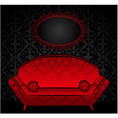 Beautiful classical interior for design. Vectorのイラスト素材