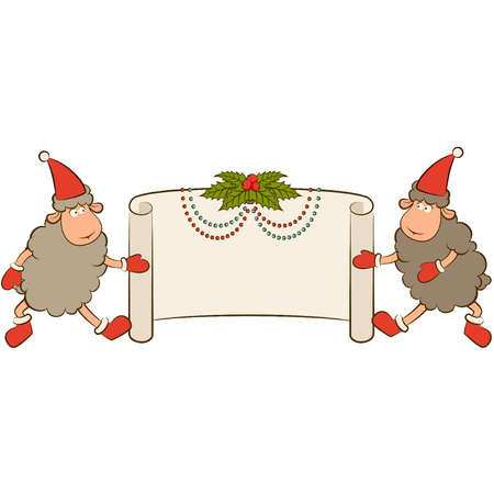 Cartoon funny deer.のイラスト素材