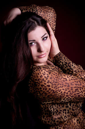 Beautiful nice woman with long hairの写真素材