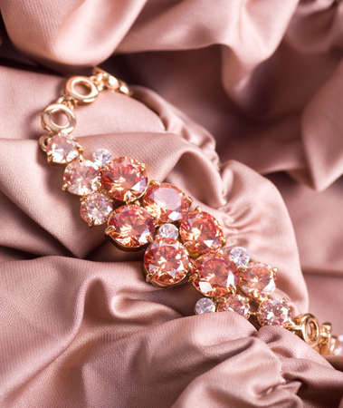 Beautiful jewelry on backgroundの写真素材