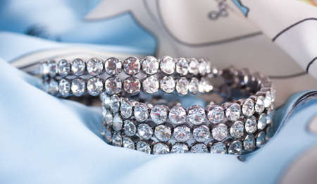 Beautiful jewelry on backgroundの写真素材