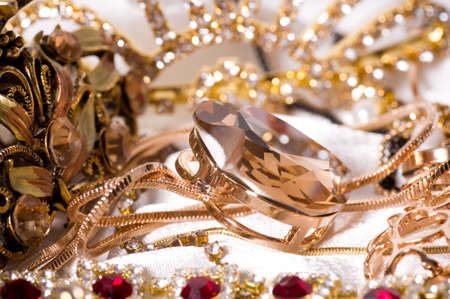 Beautiful jewelry on backgroundの写真素材