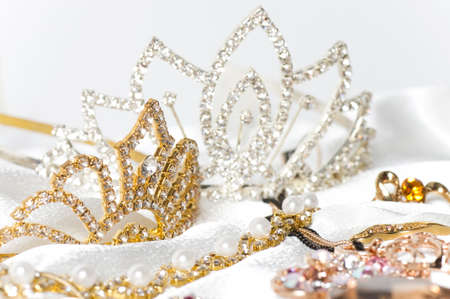 Beautiful jewelry on backgroundの写真素材