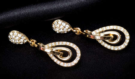 Beautiful jewelry on backgroundの写真素材