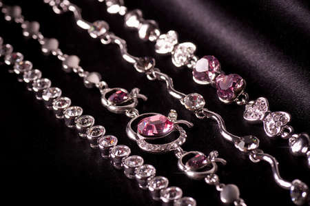 Beautiful jewelry on background
