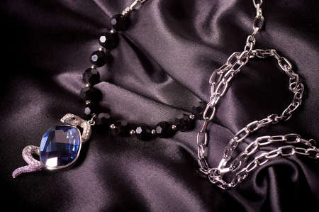 Beautiful jewelry on backgroundの写真素材