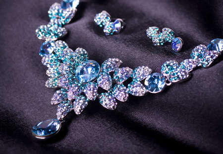 Beautiful jewelry on backgroundの写真素材