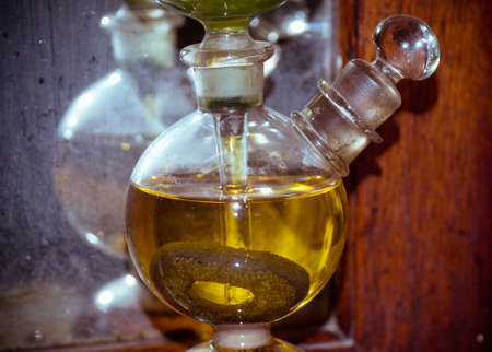 Antique vintage medicine bottlesの写真素材