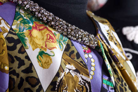 Beautiful jewelry collar on dress