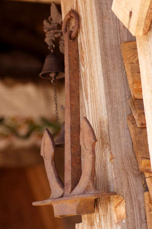 Old rusted anchorの写真素材