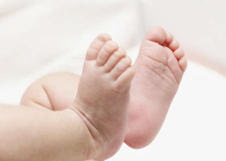Newborn baby feet