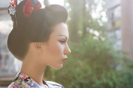 Portrait of beautiful young womanの写真素材