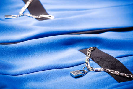 Blue fabric from dress
