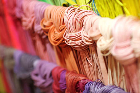 Many colorful threads