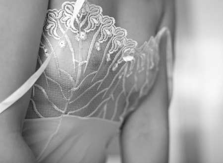 Sexy beautiful girl in underclothesの写真素材