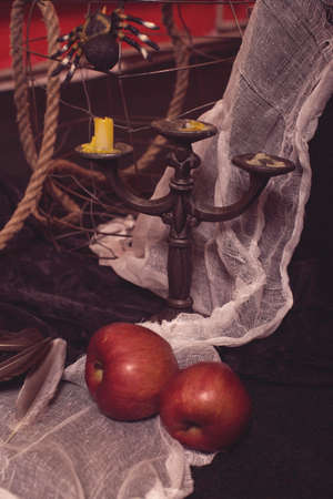 Old candlestick of witch