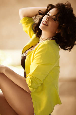 Beautiful young womanの写真素材