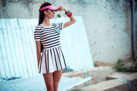 Portrait of beautiful young womanの写真素材